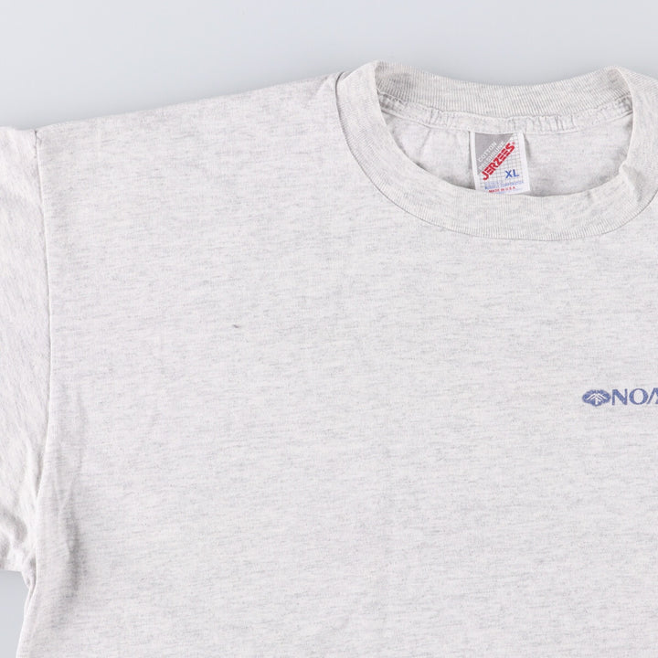 90'S Jerseys NOMURA Nomura Securities Advertising T-shirt Made in USA Men's XL Vintage cotton gray type Vintage Second Hand
