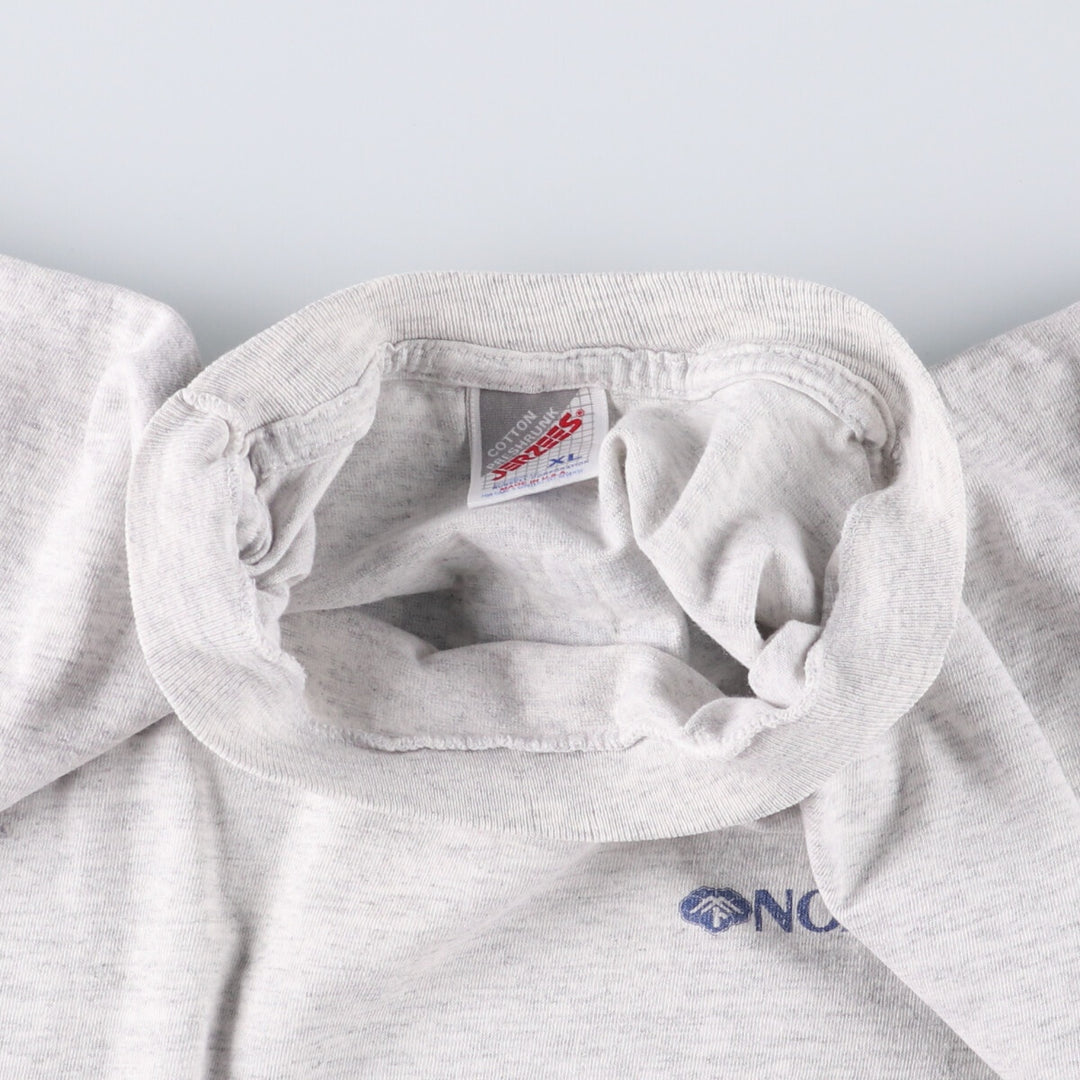 90'S Jerseys NOMURA Nomura Securities Advertising T-shirt Made in USA Men's XL Vintage cotton gray type Vintage Second Hand