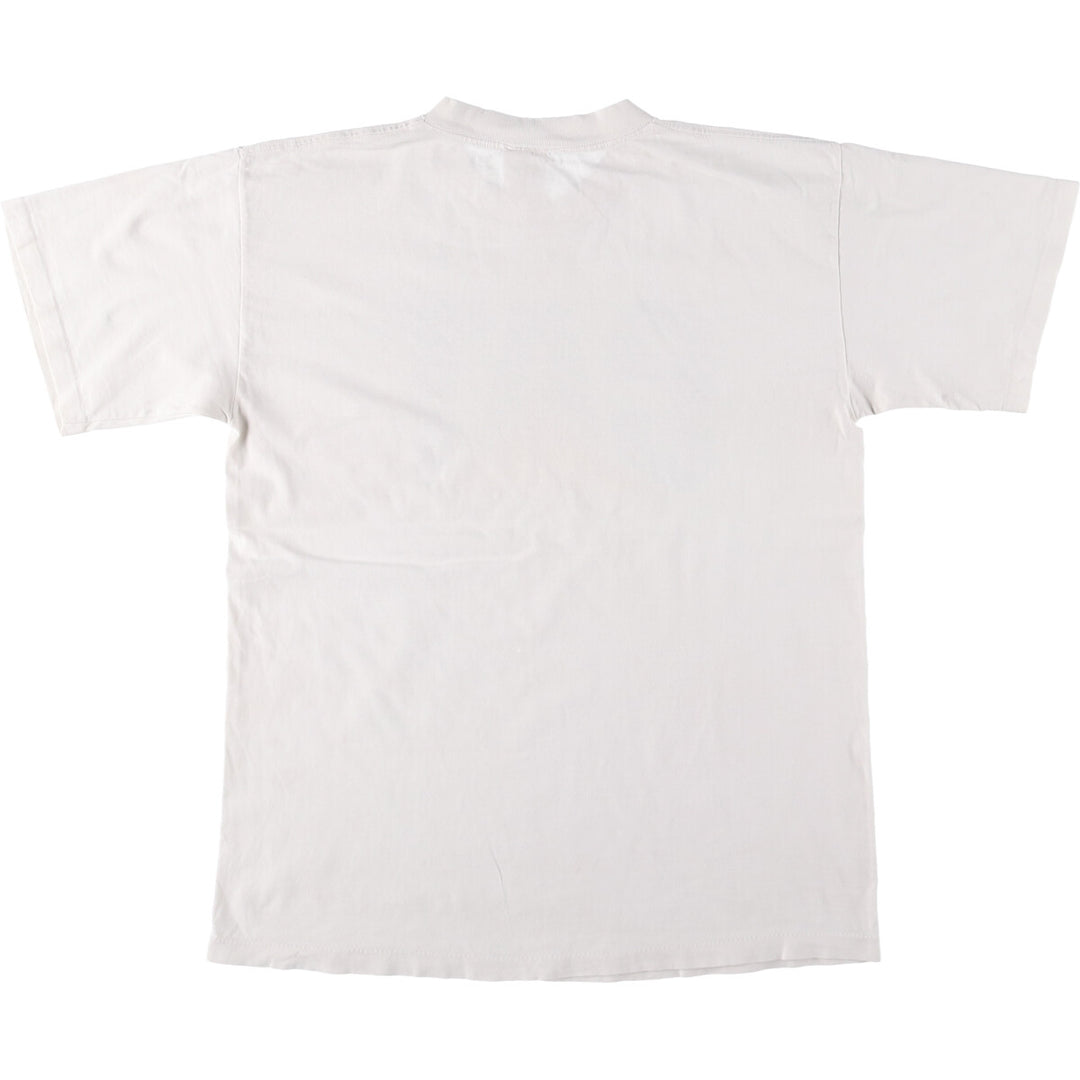90'S CATERPILLAR Caterpillar Advertising T-shirt Made in USA Men's L Vintage cotton white type Vintage Second Hand