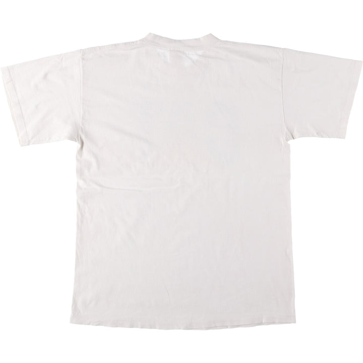 90'S CATERPILLAR Caterpillar Advertising T-shirt Made in USA Men's L Vintage cotton white type Vintage Second Hand