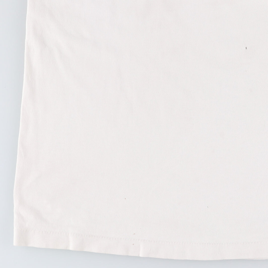 90'S CATERPILLAR Caterpillar Advertising T-shirt Made in USA Men's L Vintage cotton white type Vintage Second Hand