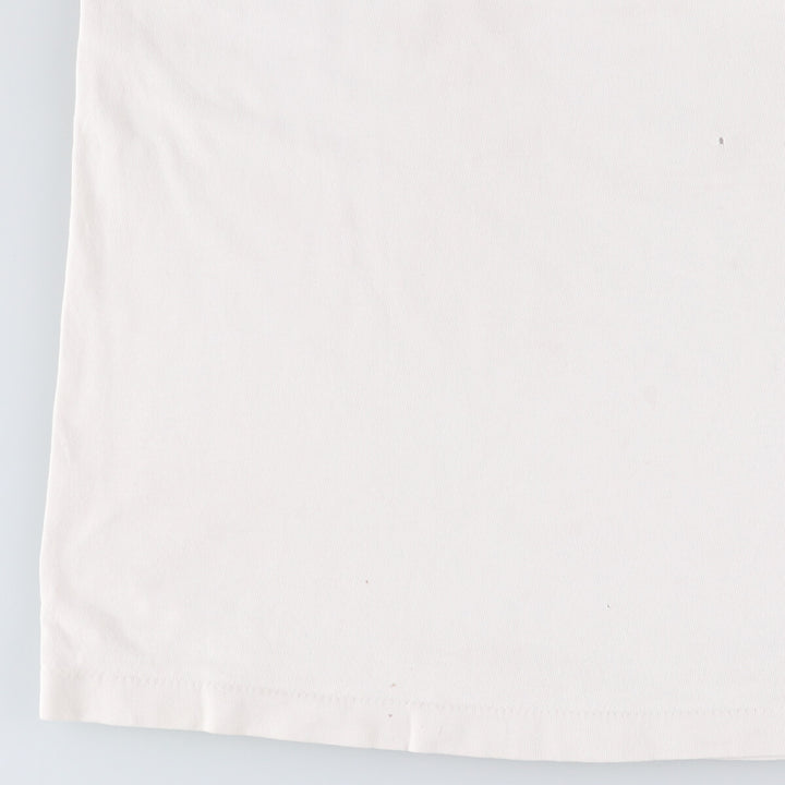 90'S CATERPILLAR Caterpillar Advertising T-shirt Made in USA Men's L Vintage cotton white type Vintage Second Hand