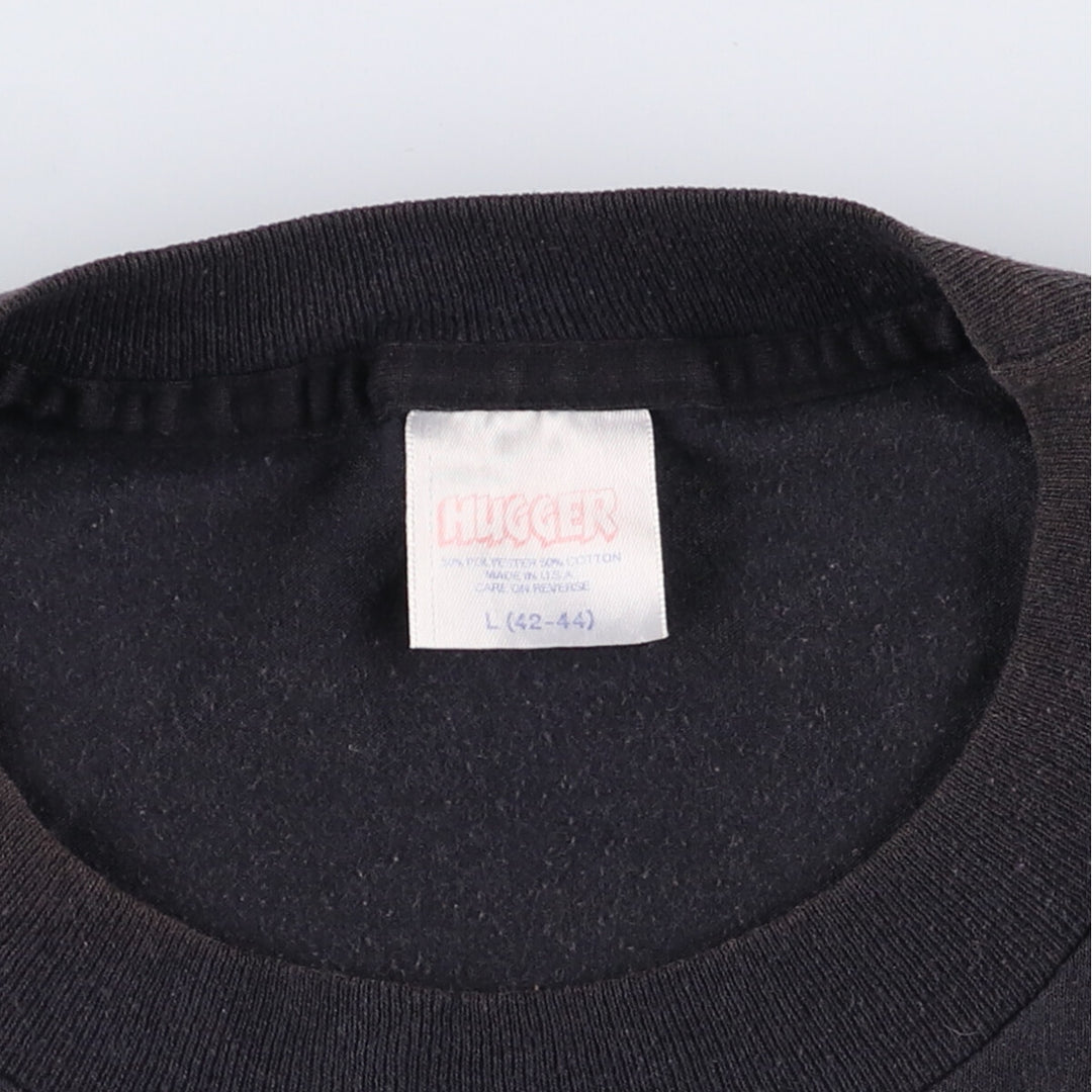 Hugger OLE COUNTRY Band T-shirt, Made in USA, Men's L size cotton black type Vintage Second Hand