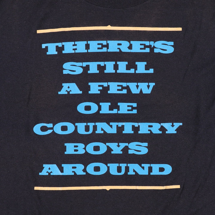 Hugger OLE COUNTRY Band T-shirt, Made in USA, Men's L size cotton black type Vintage Second Hand