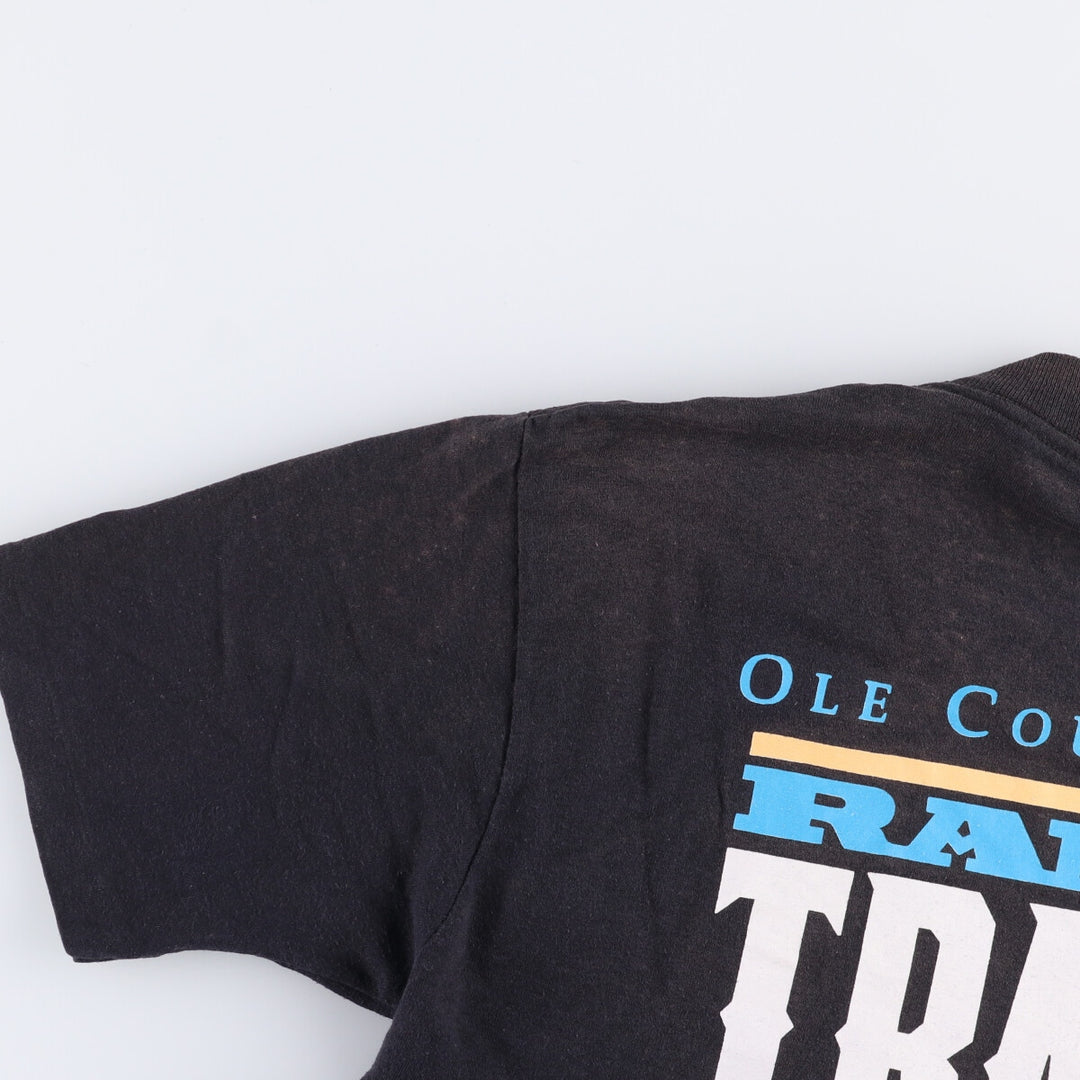 Hugger OLE COUNTRY Band T-shirt, Made in USA, Men's L size cotton black type Vintage Second Hand