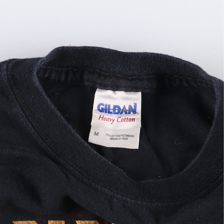 Gildan Iron Maiden Band T-Shirt, Men's Medium Size cotton black type Vintage Second Hand