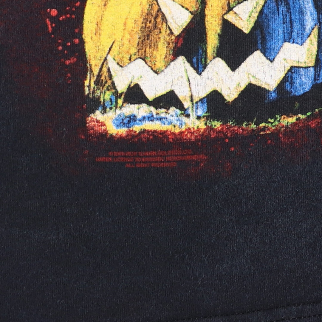 Gildan Iron Maiden Band T-Shirt, Men's Medium Size cotton black type Vintage Second Hand