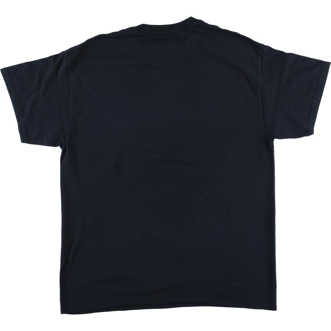 Liquid Blue GRATEFUL DEAD Skull Pattern Band T-shirt Band Tee Men's L size cotton black type Vintage Second Hand