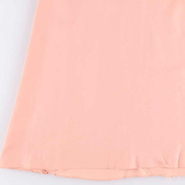 60'S Miss Elliette Chiffon V-neck Maxi length Flare dress Women's M size Vintage unclear coral Vintage Second Hand