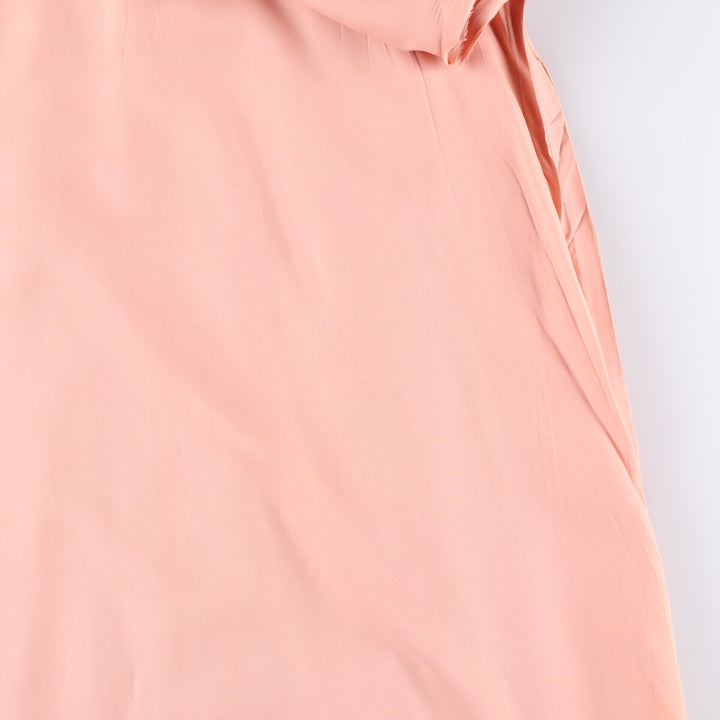 60'S Miss Elliette Chiffon V-neck Maxi length Flare dress Women's M size Vintage unclear coral Vintage Second Hand