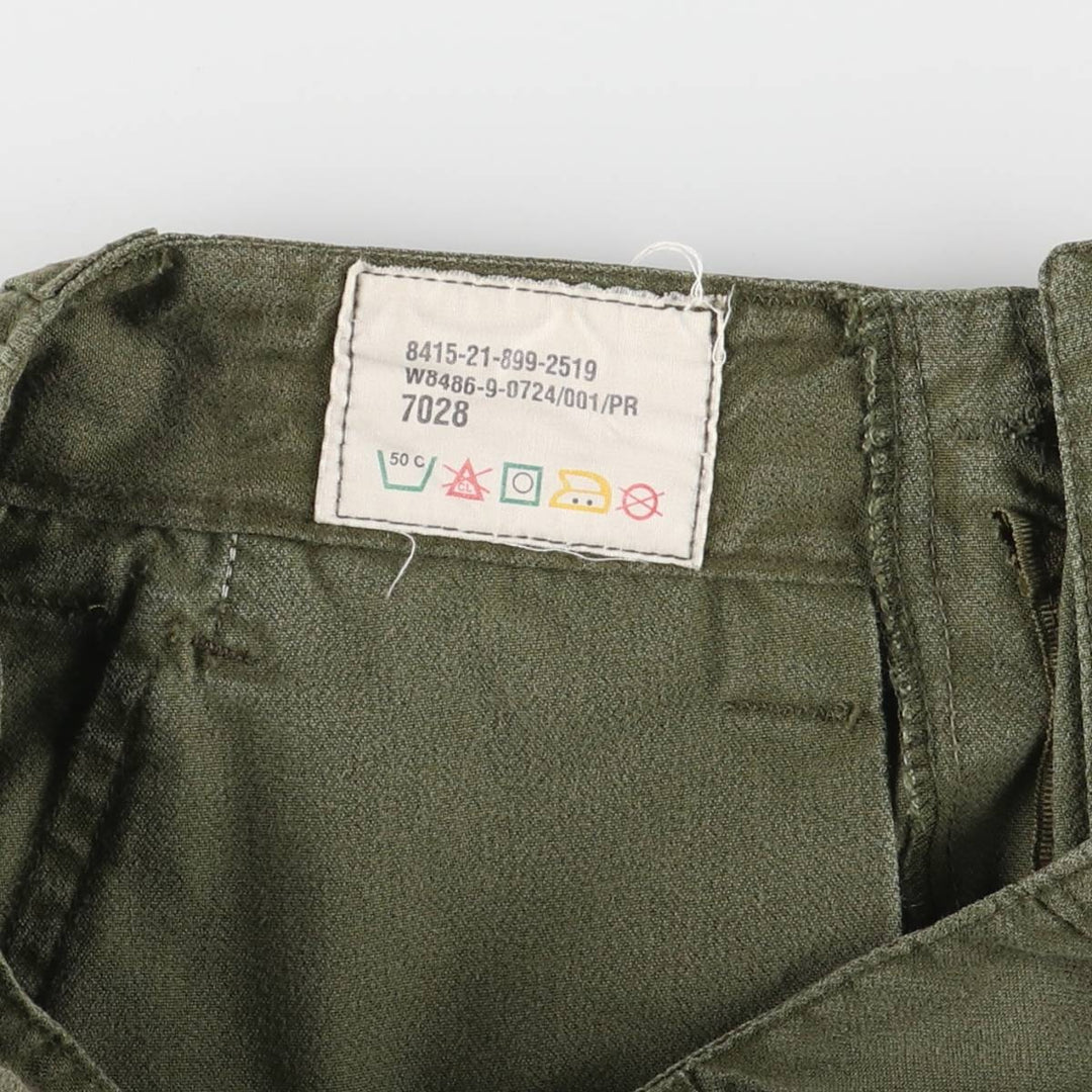 Canadian Army Military Cargo Pants 7028 Women's L (w27) Vintage unclear Khaki type Vintage Second Hand