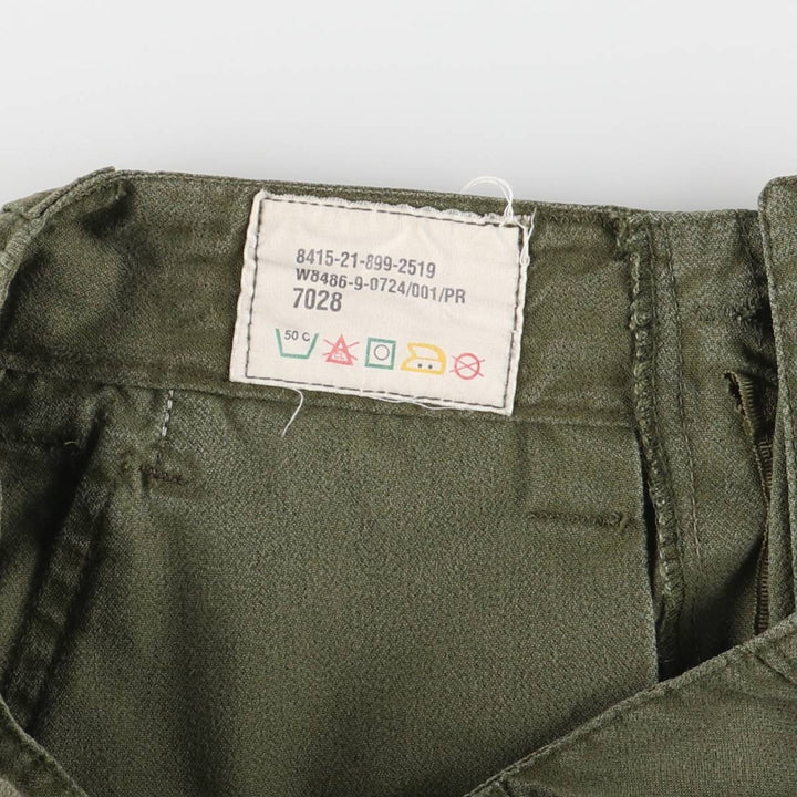 Canadian Army Military Cargo Pants 7028 Women's L (w27) Vintage unclear Khaki type Vintage Second Hand