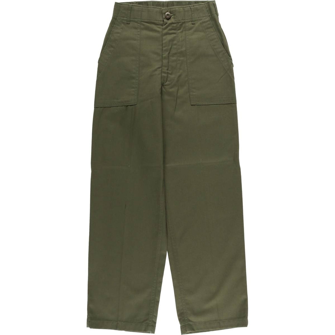 1970'S US military baker pants, made in USA, 26x27, women's M (w26) equivalent, vintage polyester Khaki type Vintage Second Hand