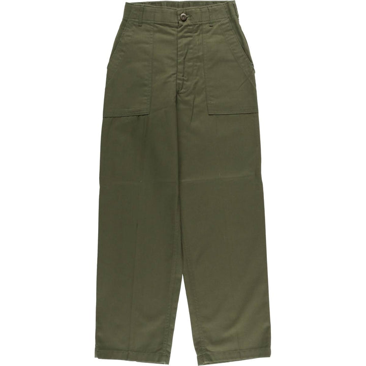 1970'S US military baker pants, made in USA, 26x27, women's M (w26) equivalent, vintage polyester Khaki type Vintage Second Hand