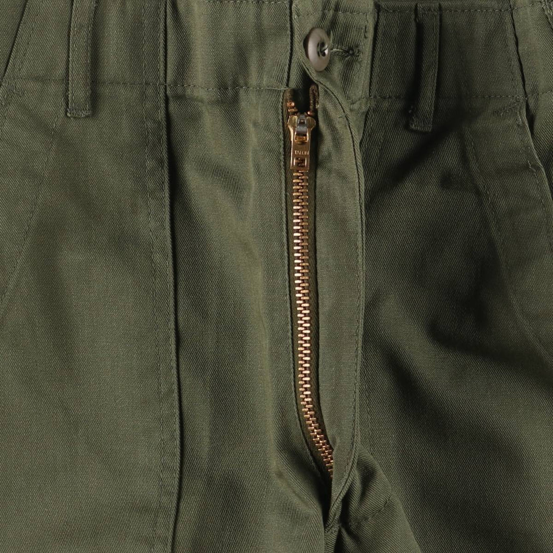 1970'S US military baker pants, made in USA, 26x27, women's M (w26) equivalent, vintage polyester Khaki type Vintage Second Hand