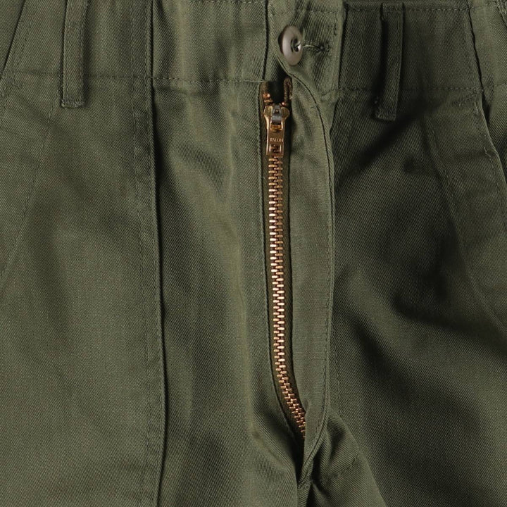 1970'S US military baker pants, made in USA, 26x27, women's M (w26) equivalent, vintage polyester Khaki type Vintage Second Hand