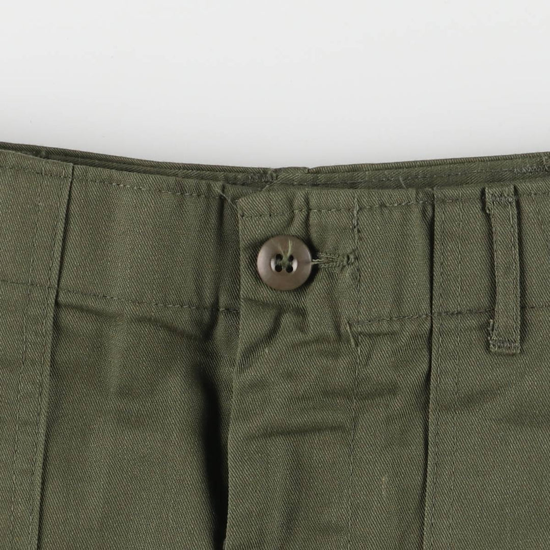 1970'S US military baker pants, made in USA, 26x27, women's M (w26) equivalent, vintage polyester Khaki type Vintage Second Hand