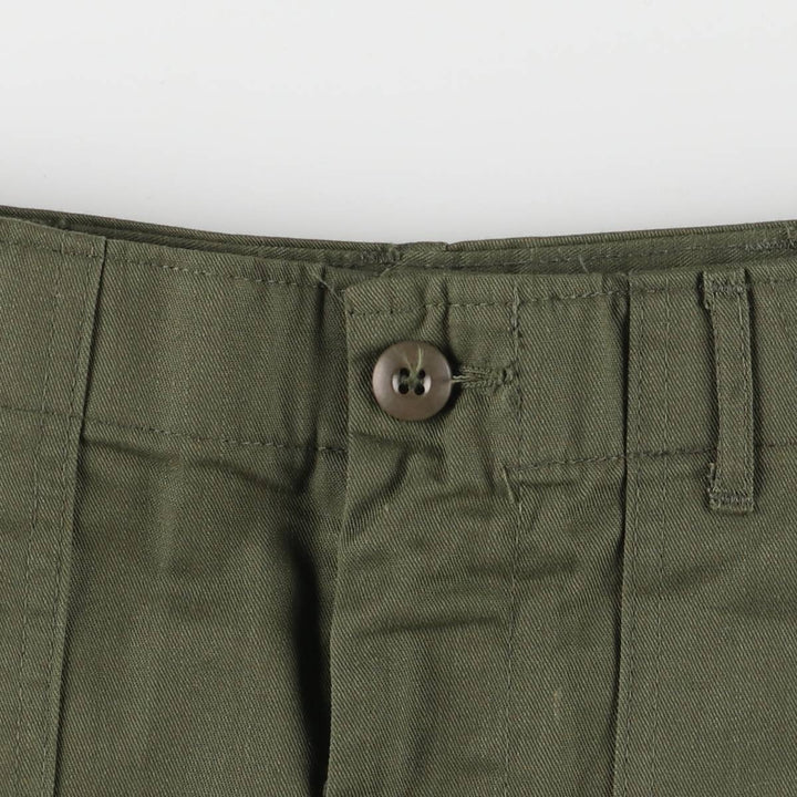 1970'S US military baker pants, made in USA, 26x27, women's M (w26) equivalent, vintage polyester Khaki type Vintage Second Hand