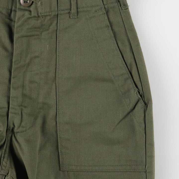 1970'S US military baker pants, made in USA, 26x27, women's M (w26) equivalent, vintage polyester Khaki type Vintage Second Hand