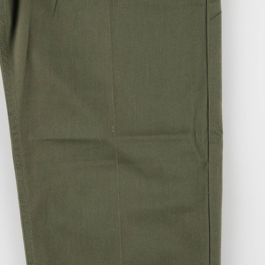 1970'S US military baker pants, made in USA, 26x27, women's M (w26) equivalent, vintage polyester Khaki type Vintage Second Hand