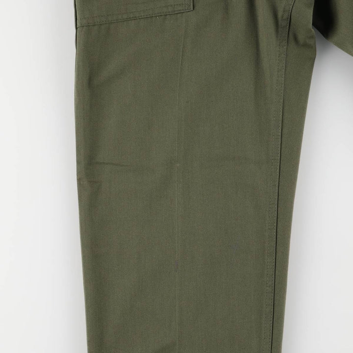 1970'S US military baker pants, made in USA, 26x27, women's M (w26) equivalent, vintage polyester Khaki type Vintage Second Hand