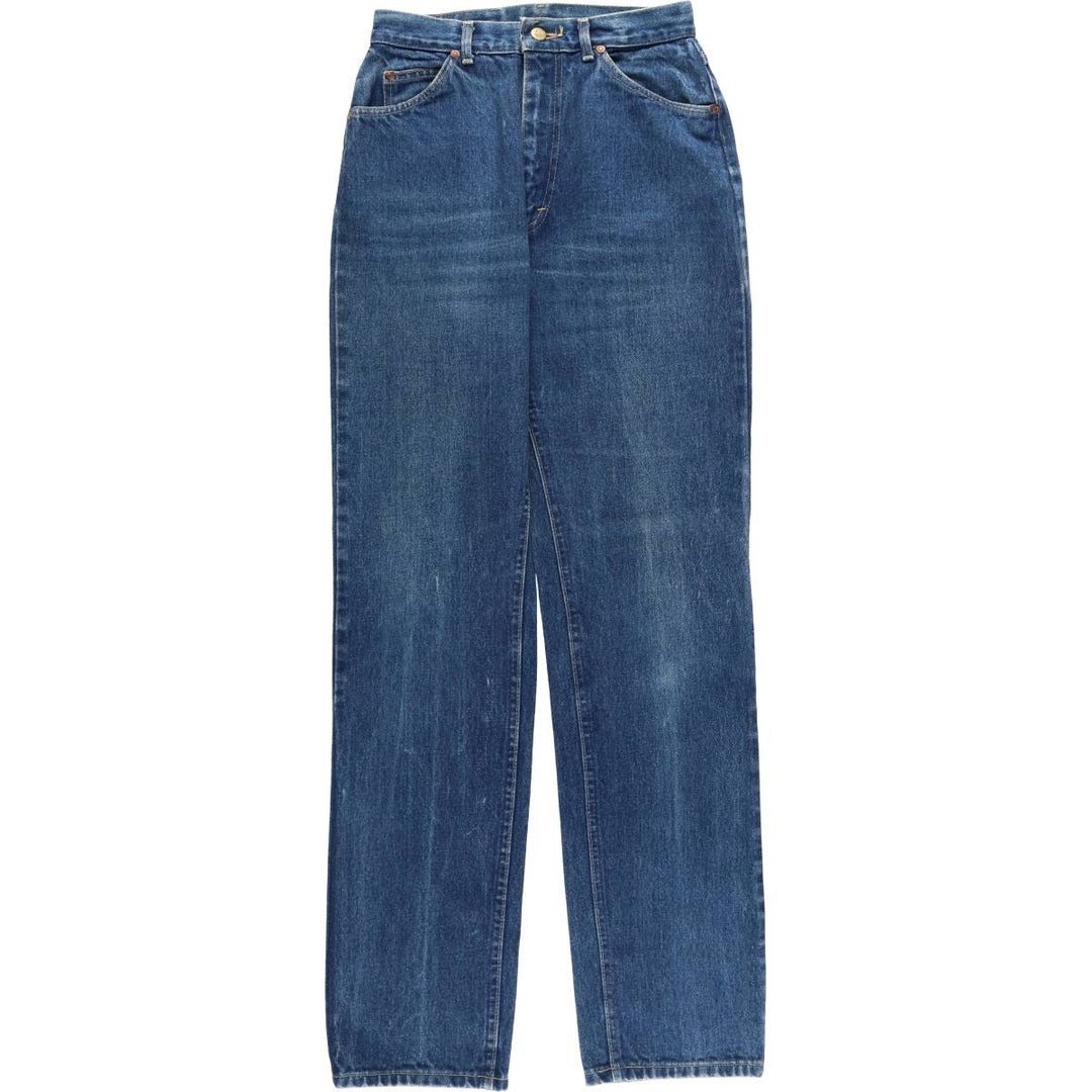 Lee Riders Straight Denim Pants Made in USA Women's L (w28) Vintage cotton blue type Vintage Second Hand