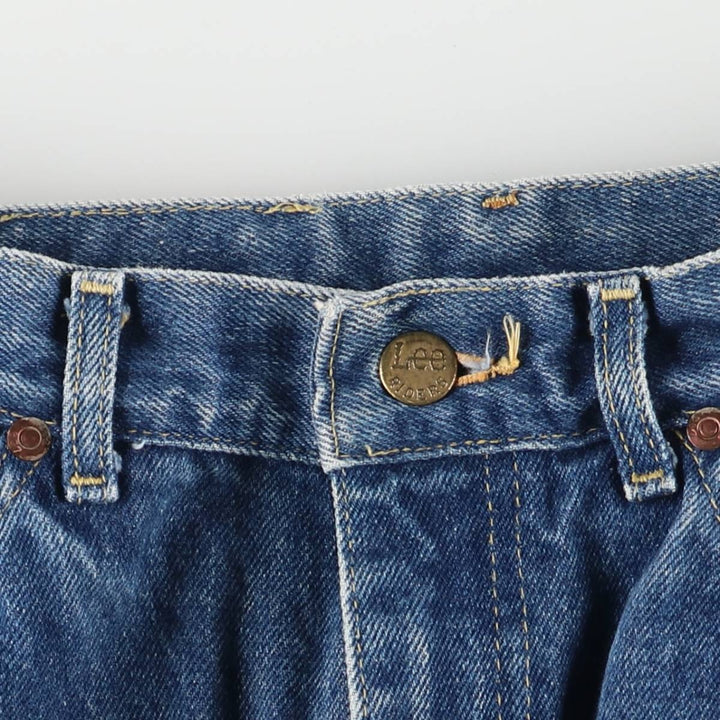 Lee Riders Straight Denim Pants Made in USA Women's L (w28) Vintage cotton blue type Vintage Second Hand
