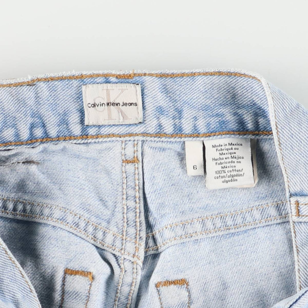 Calvin Klein JEANS Tapered denim pants for women, size L (w28) cotton Blue type light blue Vintage Second Hand