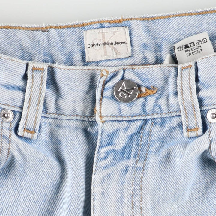 Calvin Klein JEANS Tapered denim pants for women, size L (w28) cotton Blue type light blue Vintage Second Hand