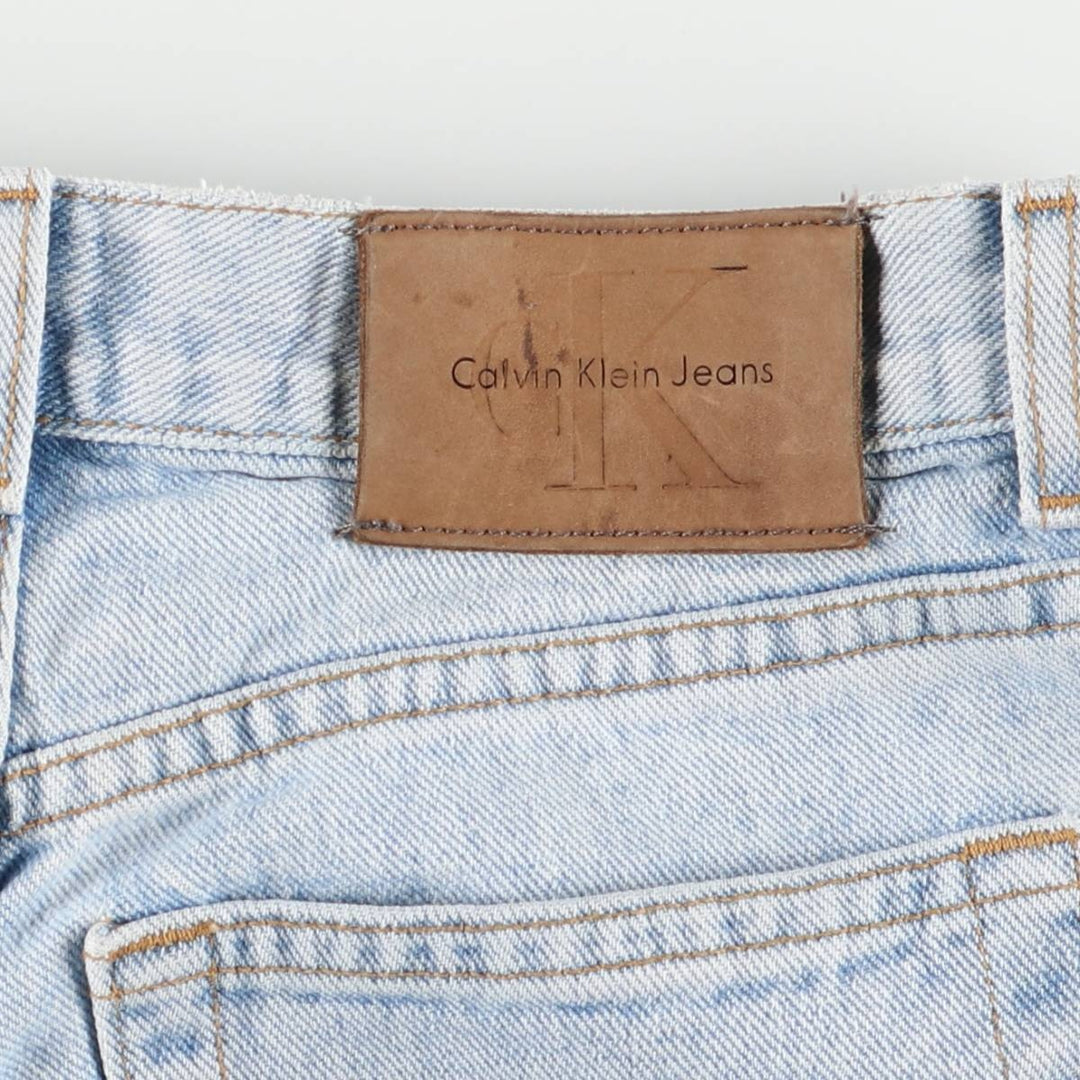 Calvin Klein JEANS Tapered denim pants for women, size L (w28) cotton Blue type light blue Vintage Second Hand