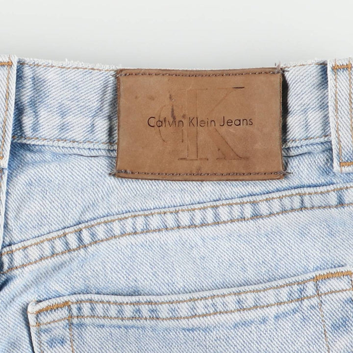 Calvin Klein JEANS Tapered denim pants for women, size L (w28) cotton Blue type light blue Vintage Second Hand