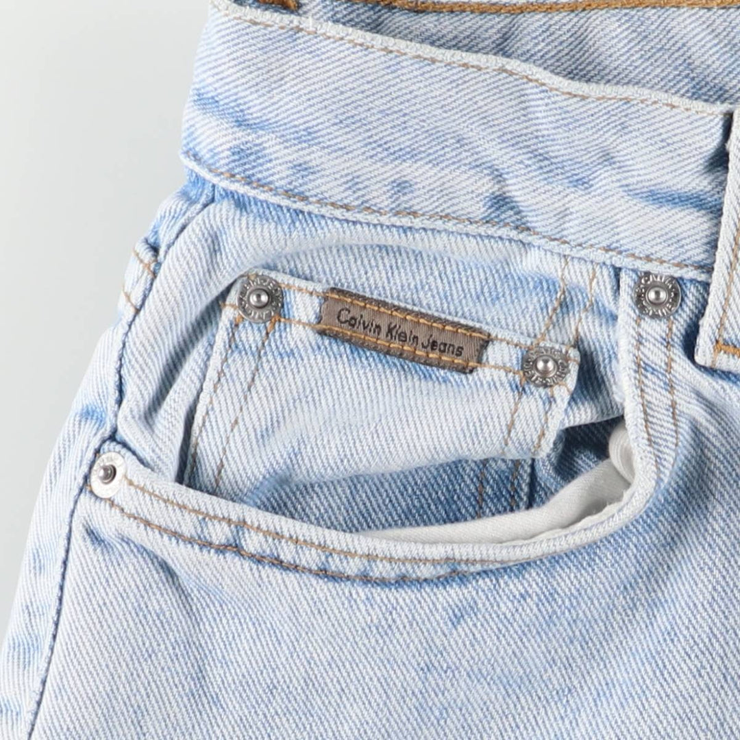 Calvin Klein JEANS Tapered denim pants for women, size L (w28) cotton Blue type light blue Vintage Second Hand