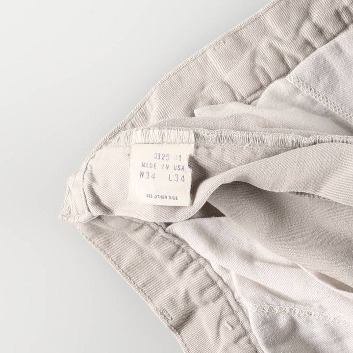 90'S Ralph Lauren POLO by Ralph Lauren Two-pleat Chino Pants Made in USA Men's W33 Vintage cotton gray type Vintage Second Hand