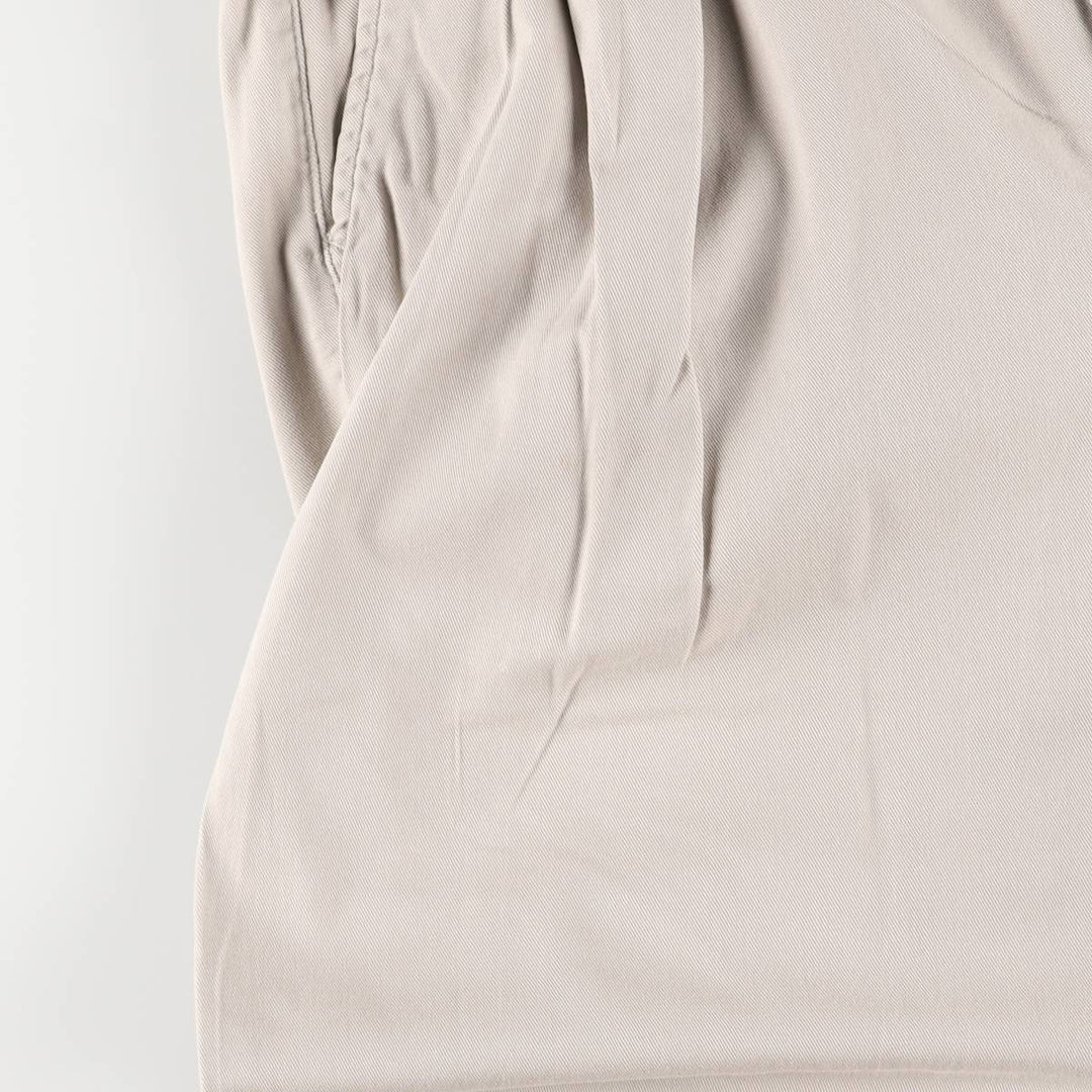 90'S Ralph Lauren POLO by Ralph Lauren Two-pleat Chino Pants Made in USA Men's W33 Vintage cotton gray type Vintage Second Hand