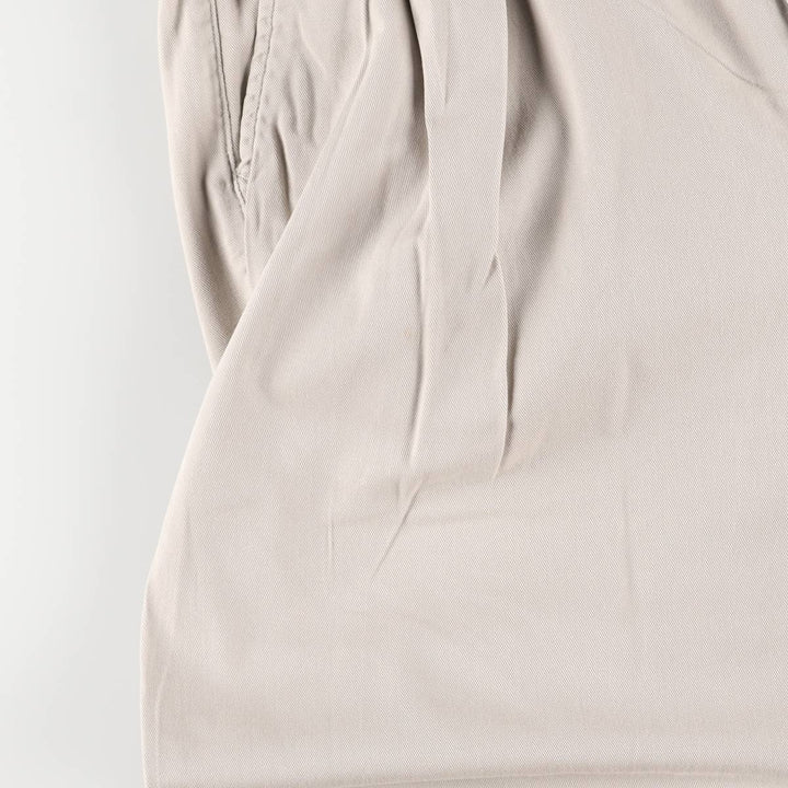 90'S Ralph Lauren POLO by Ralph Lauren Two-pleat Chino Pants Made in USA Men's W33 Vintage cotton gray type Vintage Second Hand