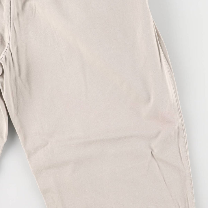 90'S Ralph Lauren POLO by Ralph Lauren Two-pleat Chino Pants Made in USA Men's W33 Vintage cotton gray type Vintage Second Hand