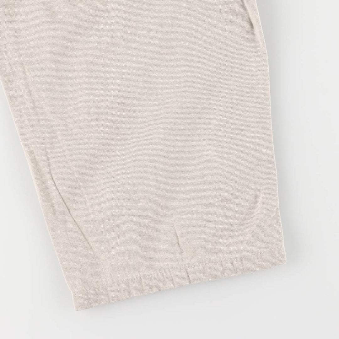 90'S Ralph Lauren POLO by Ralph Lauren Two-pleat Chino Pants Made in USA Men's W33 Vintage cotton gray type Vintage Second Hand