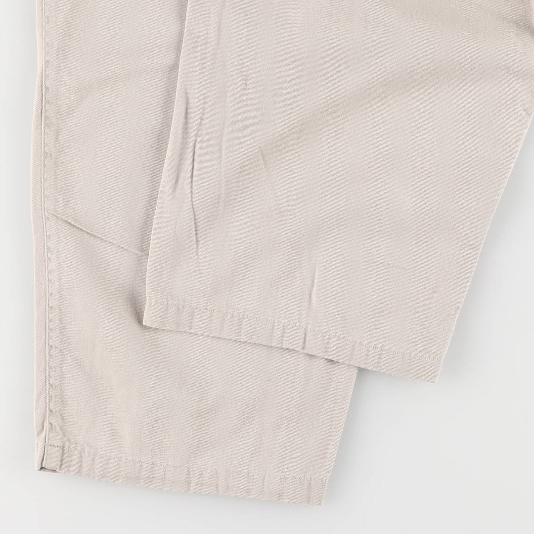 90'S Ralph Lauren POLO by Ralph Lauren Two-pleat Chino Pants Made in USA Men's W33 Vintage cotton gray type Vintage Second Hand