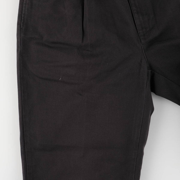 Ralph Lauren POLO by Ralph Lauren HAMMOND PANT, two-pleat chino pants, men's, W33 equivalent cotton black type Vintage Second Hand