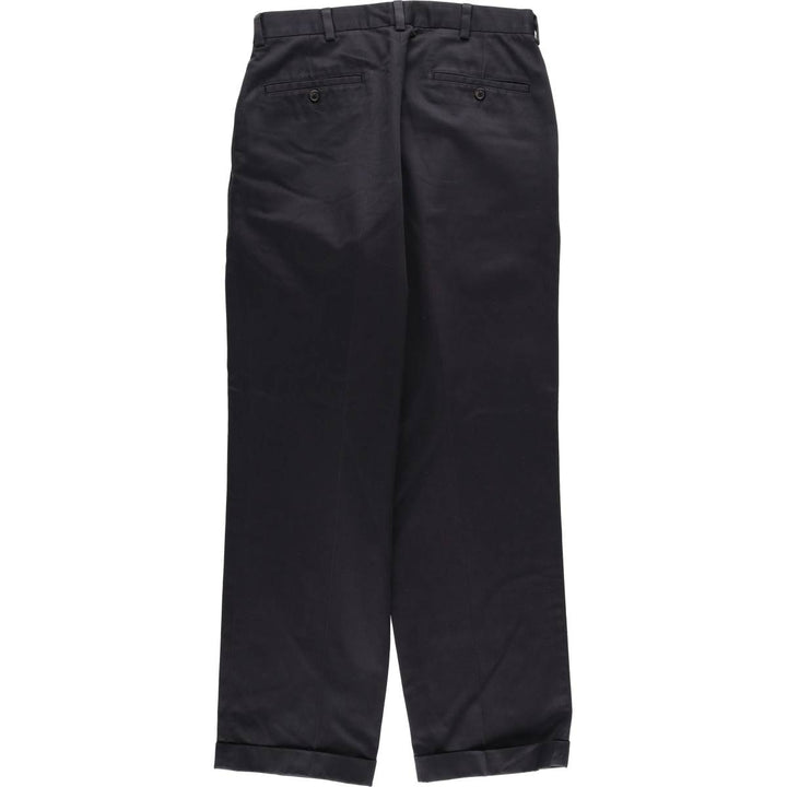 Brooks Brothers ELLIOT Two-Tuck Chino Pants for Men, W31 cotton navy blue type Vintage Second Hand