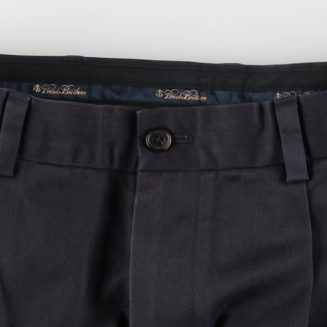Brooks Brothers ELLIOT Two-Tuck Chino Pants for Men, W31 cotton navy blue type Vintage Second Hand