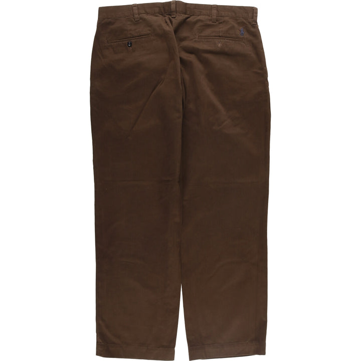 Ralph Lauren POLO by Ralph Lauren PRESTON PANT Chino pants for men, equivalent to w37 cotton brown type Vintage Second Hand