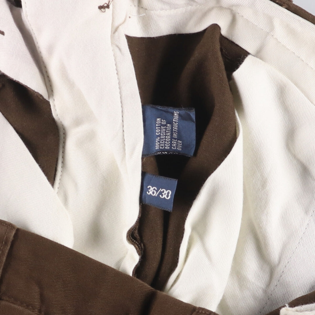 Ralph Lauren POLO by Ralph Lauren PRESTON PANT Chino pants for men, equivalent to w37 cotton brown type Vintage Second Hand