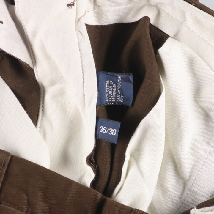 Ralph Lauren POLO by Ralph Lauren PRESTON PANT Chino pants for men, equivalent to w37 cotton brown type Vintage Second Hand
