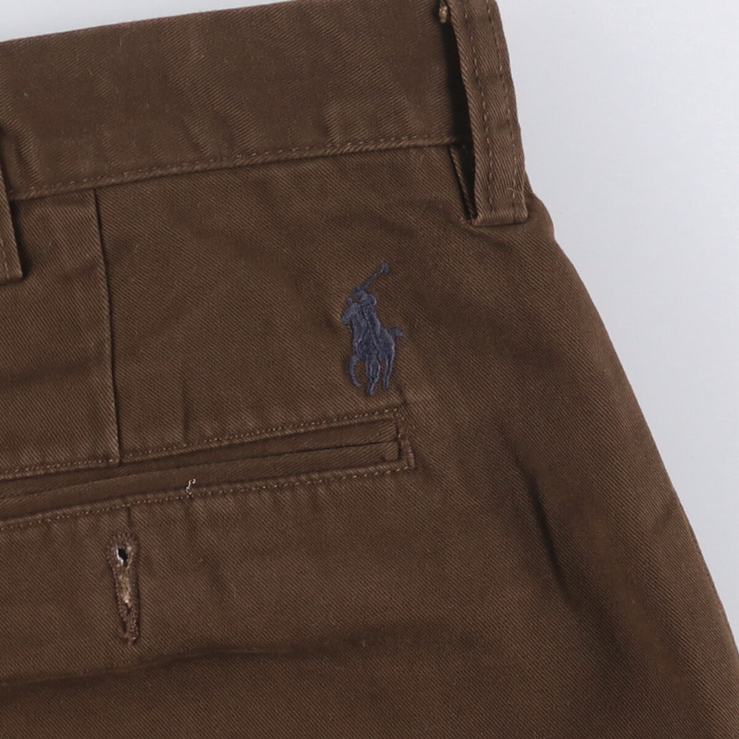 Ralph Lauren POLO by Ralph Lauren PRESTON PANT Chino pants for men, equivalent to w37 cotton brown type Vintage Second Hand