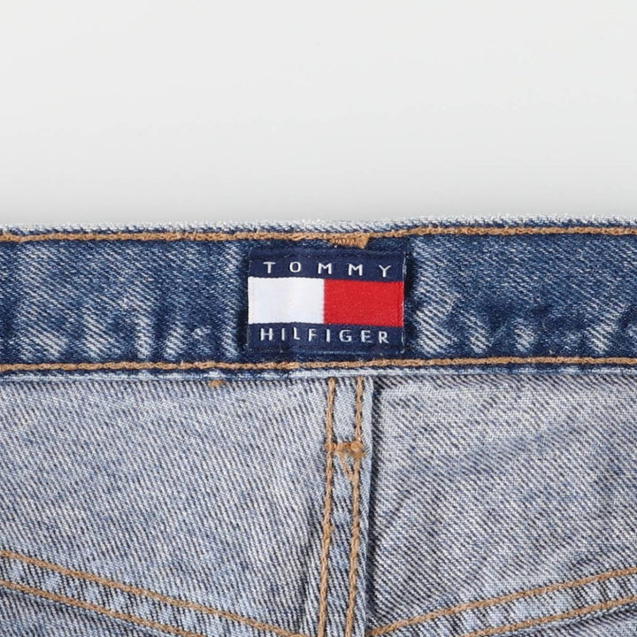 90'S Tommy Hilfiger Tapered denim pants for women, size L (w30), vintage unclear blue type Vintage Second Hand