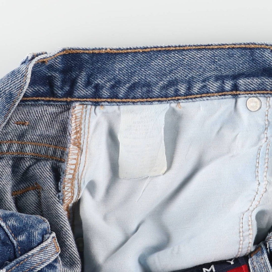 90'S Tommy Hilfiger Tapered denim pants for women, size L (w30), vintage unclear blue type Vintage Second Hand