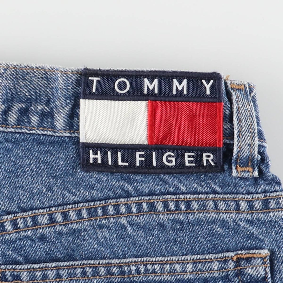 90'S Tommy Hilfiger Tapered denim pants for women, size L (w30), vintage unclear blue type Vintage Second Hand