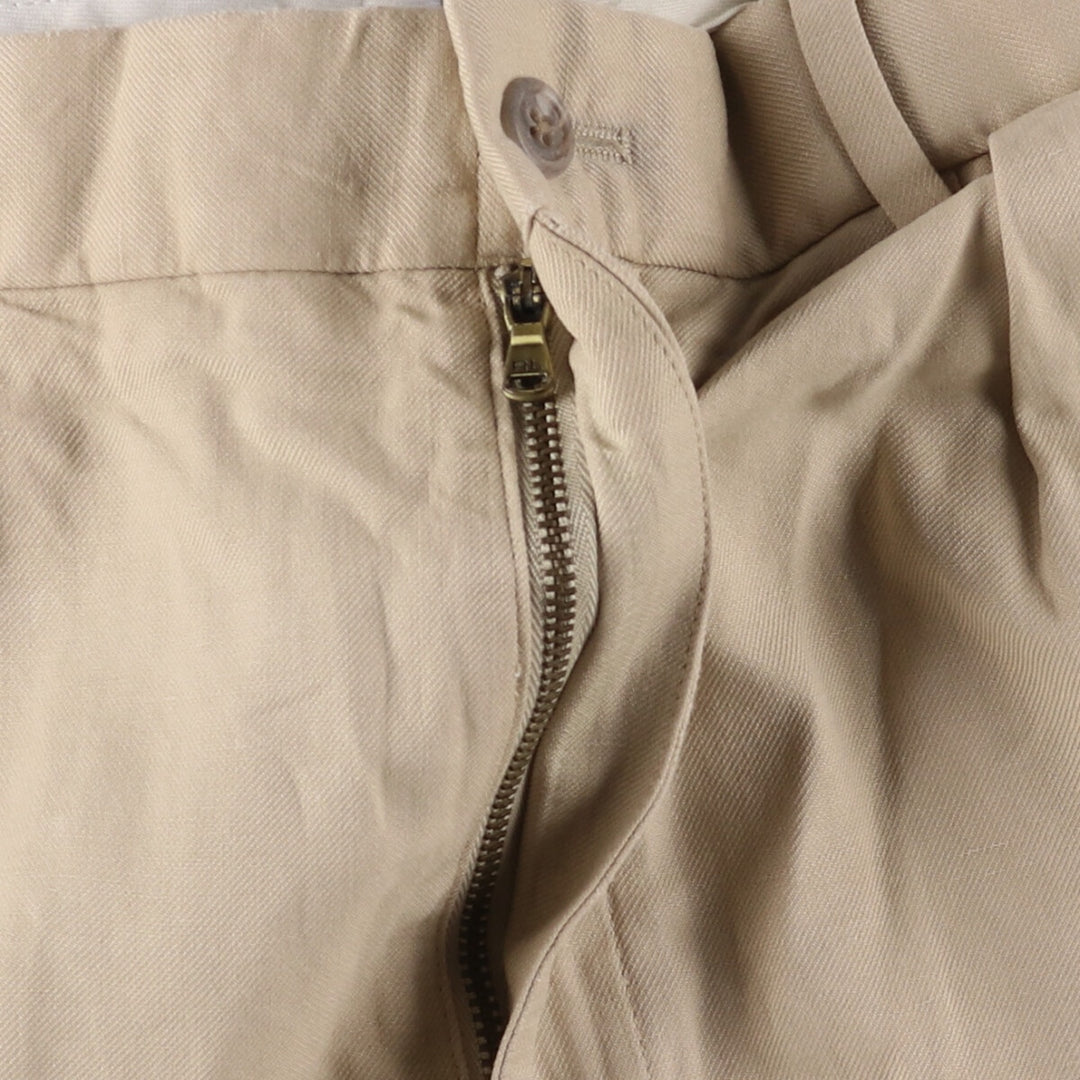 Ralph Lauren POLO GOLF Two-pleat cotton shorts for men, size W34 cotton Beige type Vintage Second Hand