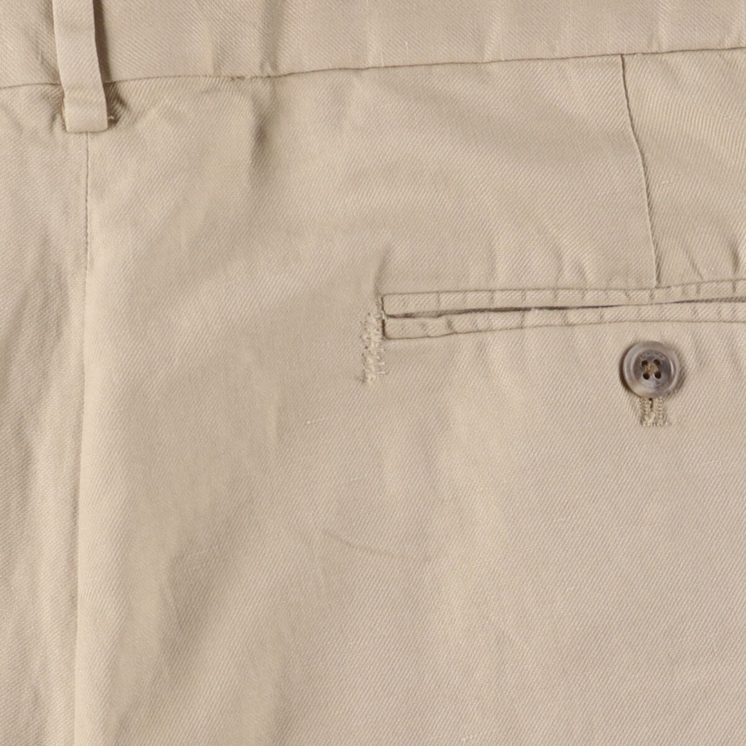 Ralph Lauren POLO GOLF Two-pleat cotton shorts for men, size W34 cotton Beige type Vintage Second Hand